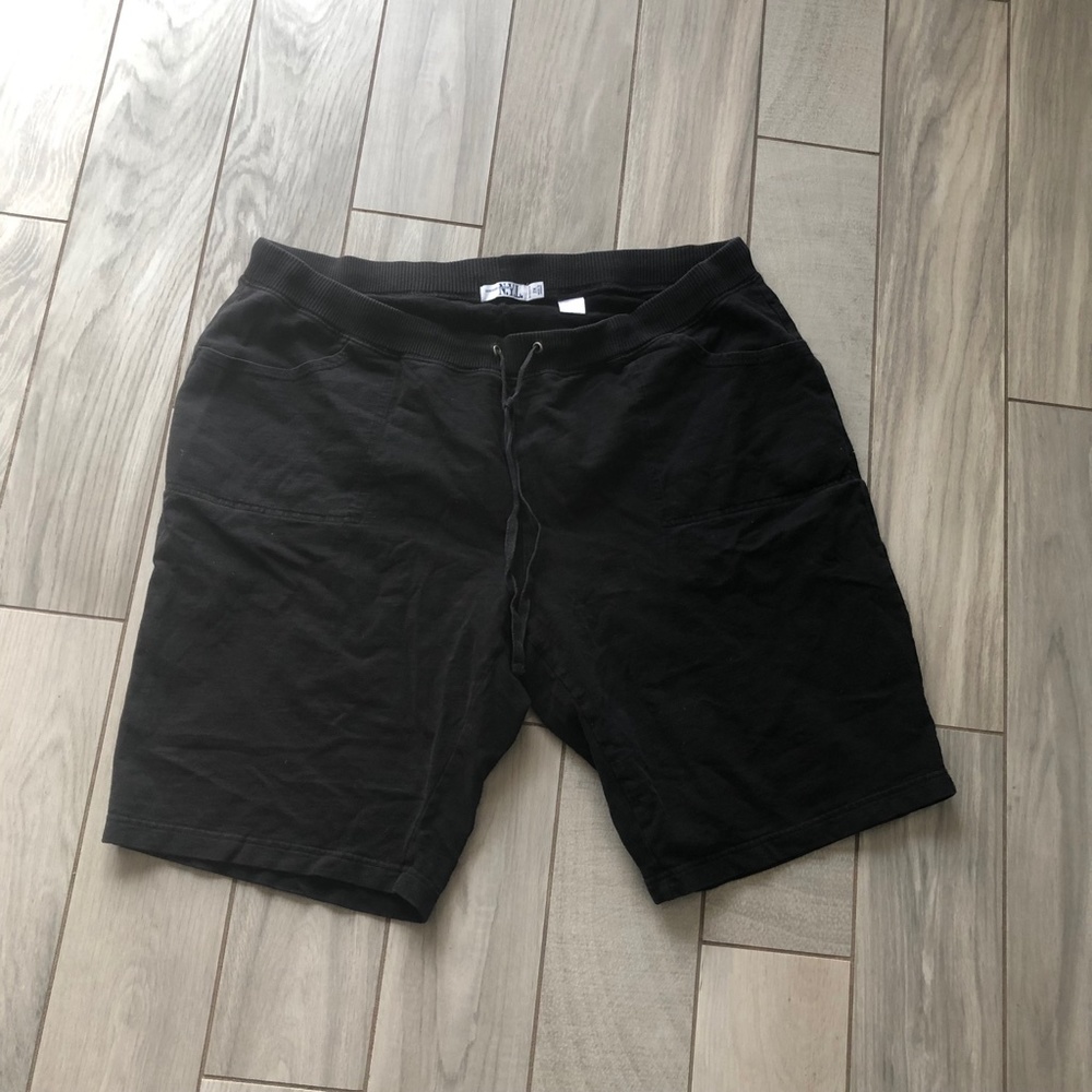 New York Laundry black long drawstring shorts 2x